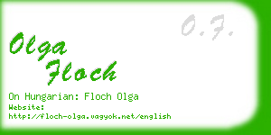 olga floch business card